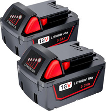 5.0Ah Replacement Battery for Milwaukee 18V Battery Compatible with Milwaukee M1