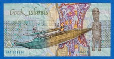 Cook Islands $3 1987  P-3a Circulated Note - Shark AAS 006336