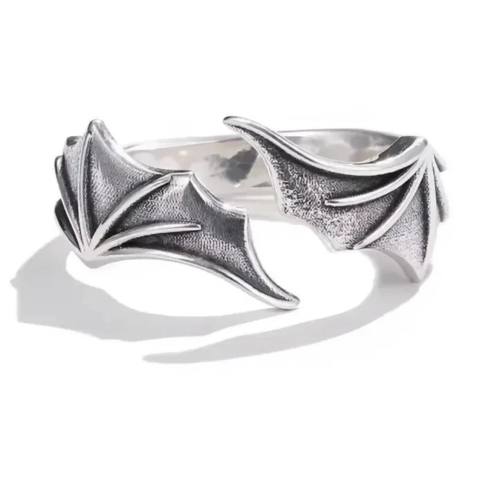 Black Angel Wing Ring for sale | eBay