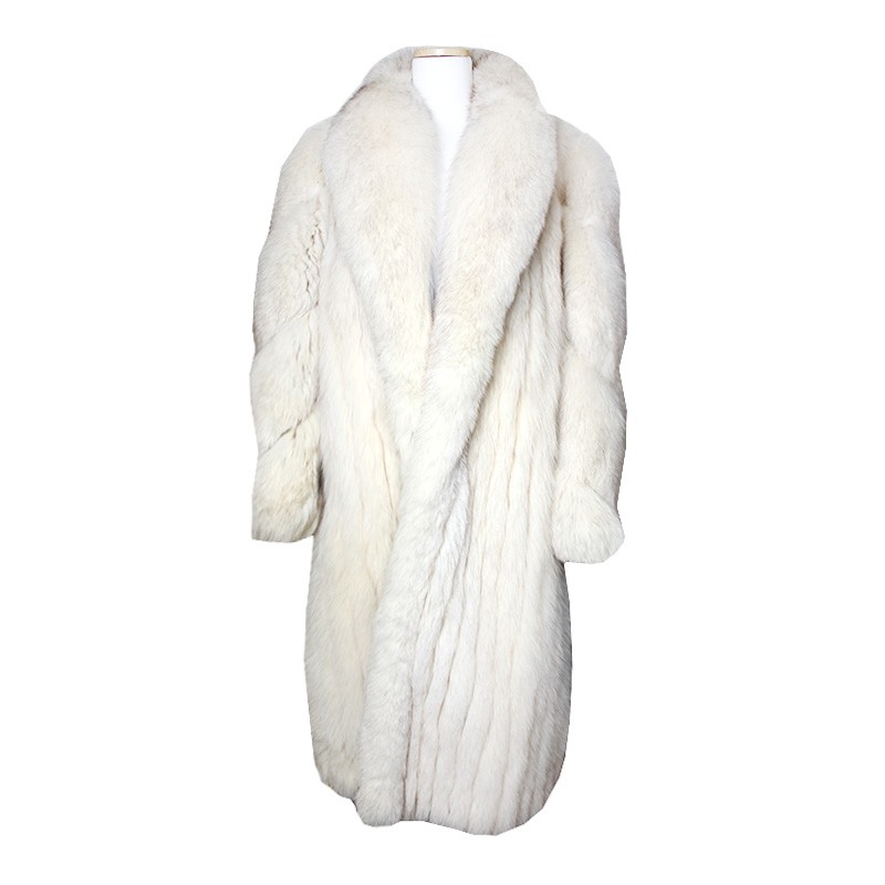Cappotto pelliccia di volpe saga beige altra marca 66 120837170
