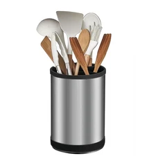 Kitchen Utensil Holder for Countertop, 360°Rotating Cooking Utensil Crocks，4 ...