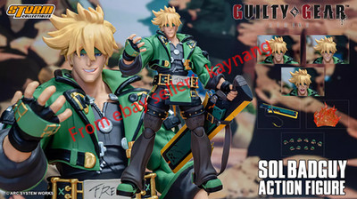 Storm Toys ACSB01GN Guilty Gear 1/12 Scale SOL BADGUY Action Figure Green Ver