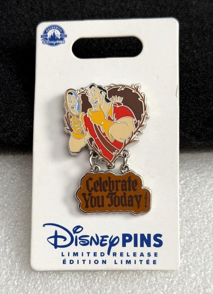 Disney Beauty and the Beast Gaston "Celebrate You Today" Open Edition Dangle Pin