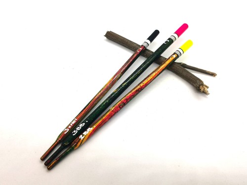 Handmade Loaded Wagglers. Marbled Reed Waggler Fishing Floats. Set of 3 - Picture 3 of 9