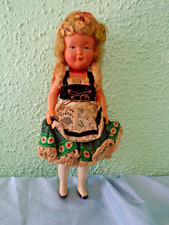 Vintage Trachten Puppen Qualitas German Costume Collectible Doll 8.5"