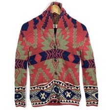 Gilet Cardigan Graphique Aztec Navajo Vintage Ralph Lauren (Denim & Supply)