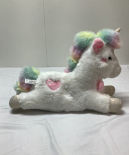 FAO Schwarz Unicorn Plush Stuffed Animal with LED Lights and Sound Works