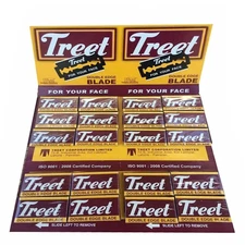 200 Treet Carbon "Black Beauty" double edge Safety razor Shaving blades