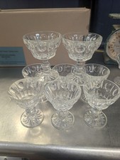 8 -  EAPG DUNCAN & MILLER CLEAR PLAZA #21  CHAMPAGNE SHERBET GLASSES desert vtg