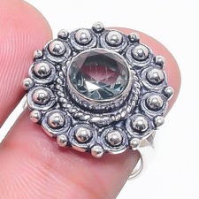 Alexandrite Gemstone Handmade 925 Sterling Silver All Size Ring For Gift
