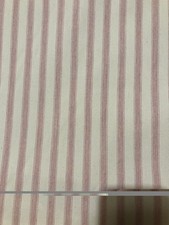 Ian Mankin Ticking Stripe Fabric Piece, Ticking Stripe 02 Pink, BN