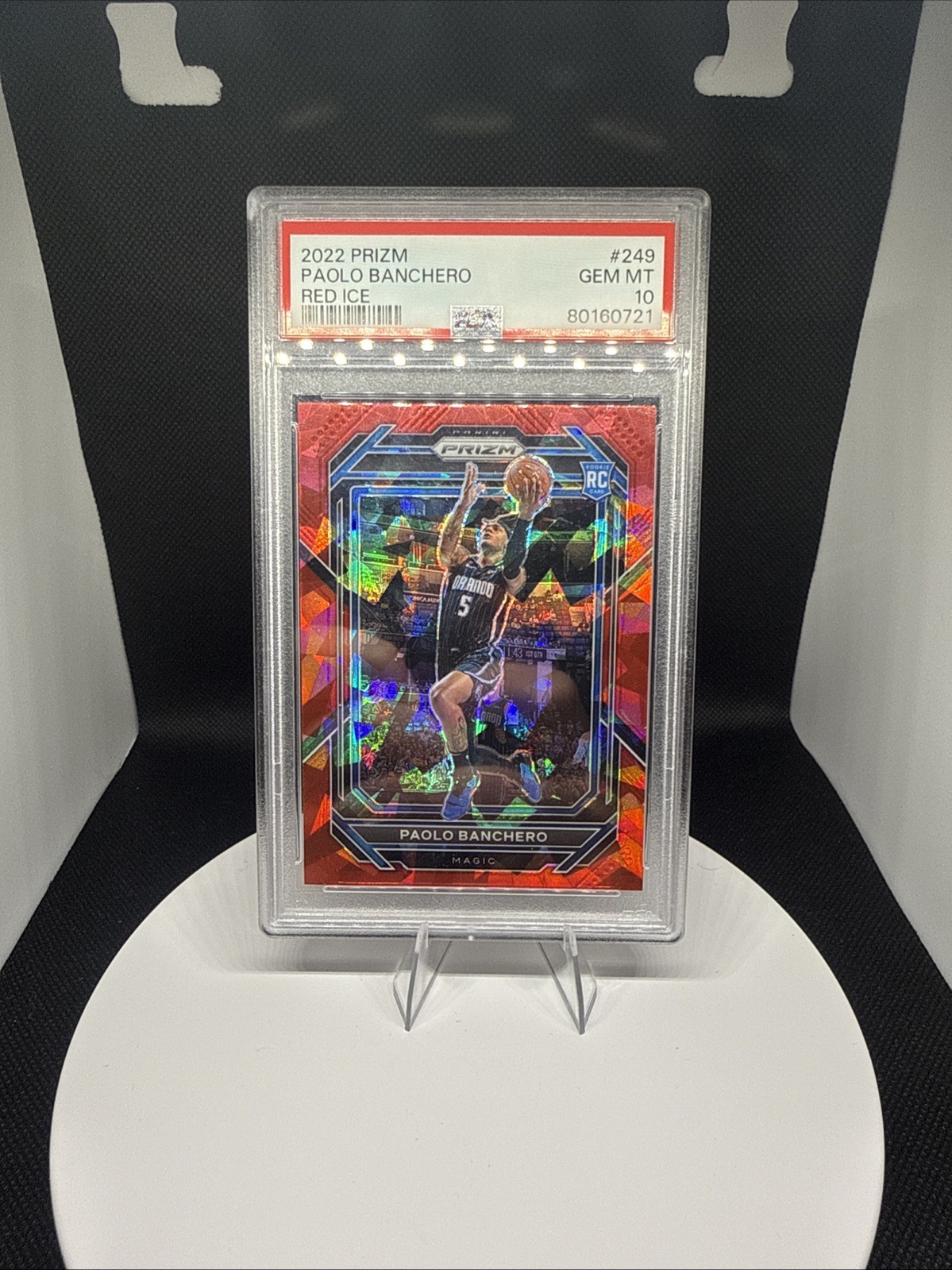 2022-23 Panini Prizm - Paolo Banchero #249 Red Ice Prizm (RC) PSA 10