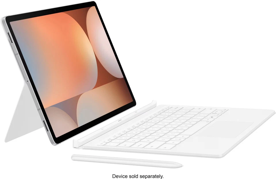 Teclado con cubierta de libro Samsung - Galaxy Tab S10+/S9+/S9 FE+ - blanco Foto 4 de 4