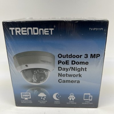Trendnet TV-IP311PI 3 Megapixel PoE Dome Network Security Camera - NEW IN BOX