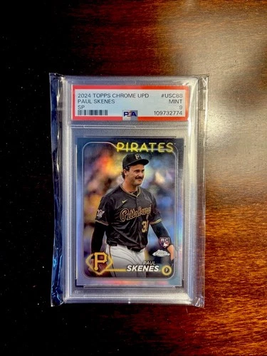2024 Topps Chrome Update Paul Skenes SP Image Variation #USC88 (RC) Psa 9 🔥
