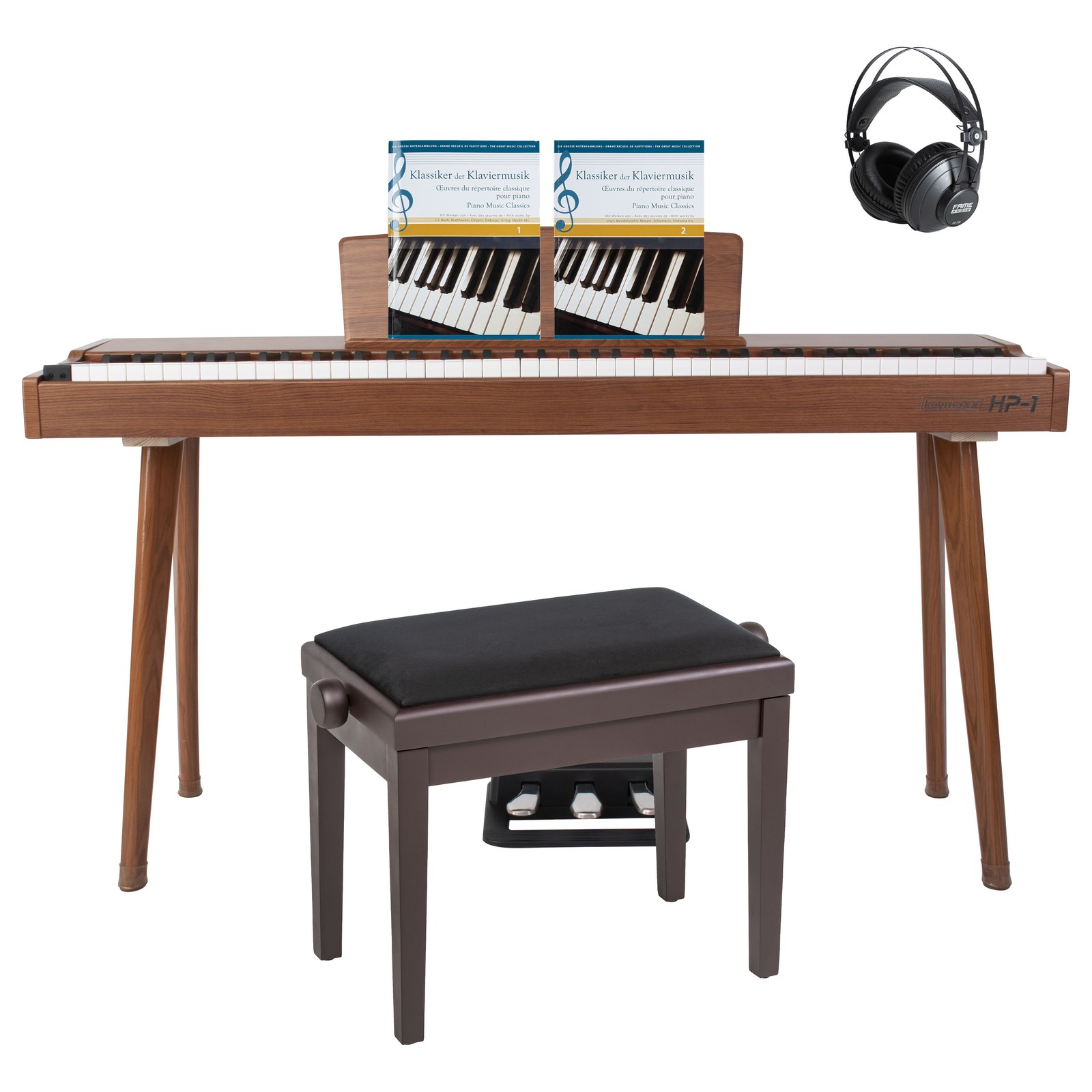 KeymaXX E-Piano Set 88 Tasten Hammermechanik Klavierbank geschlossene 77190₽