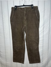 Brooks Brothers Clark Corduroy Pants Mens Size 34x30 33x29 Brown Stretch Prep