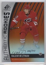 2017 SP Game Used Authentic Rookies Orange Rainbow /113 Valentin Zykov #101 2a8