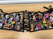 Day of the dead Handmade Victorian Waist Cincher Steampunk Goth Festival 28  