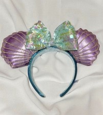 Tokyo Disney Resort Ariel Little Mermaid Mickey Mouse Ears Headband Japan STAIN