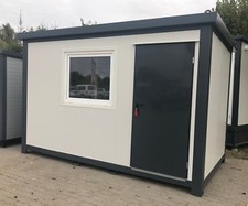 Bürocontainer 4,00x2,20m mit WC Aufenthaltsraum neu Sanitärcontainer Toilette