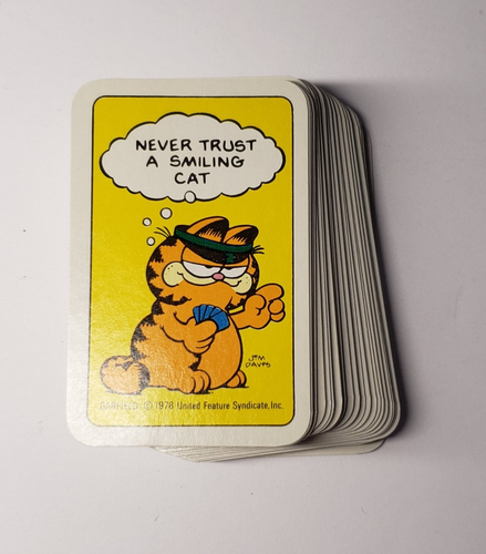 Garfield Mini Playing Cards Yellow Odie Joker Young Things Dakin Jim Davis - Picture 8 of 9