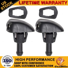 2x Adjustable Universal Dual Hole Windshield Washer Nozzle Wiper Water Spray Jet