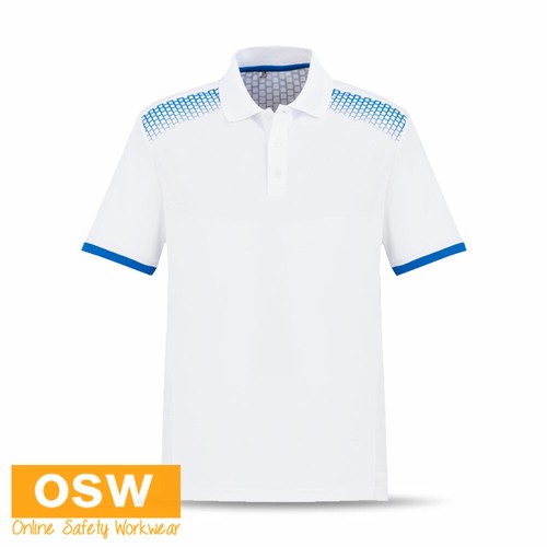 10 x Mens GALAXY Breathable Mesh Work Office Short Sleeve Polo Shirts P900MS - Picture 18 of 21