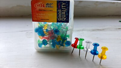 Signature bunte Kunststoff Stecknadeln - Packung 36 Pin