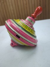 Vintage Choral MFZ Spinning Top Pressed Tin Toy West Germany Works