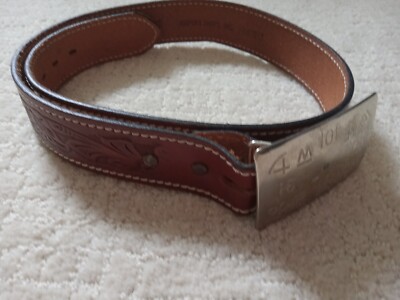 ベルト Chambers    Belt   Size 30 Chambers Black Genuine Leather Belt with Pealized Buckle Size 30