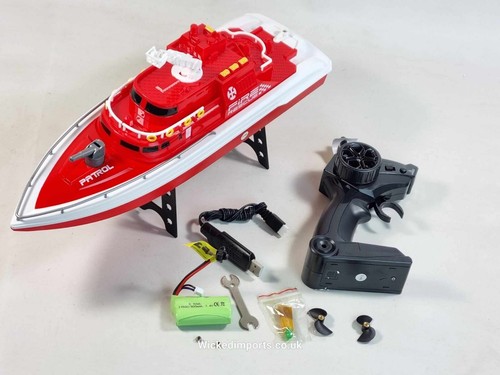 RC Water Spray Speed Boat H160 - 20KM/H Fire Rescue Toy for Kids - Picture 4 of 20