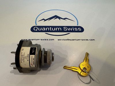 CESSNA C292501-0101 BENDIX 10-357200-12 IGNITION SWITCH W/2 KEYS WORKING