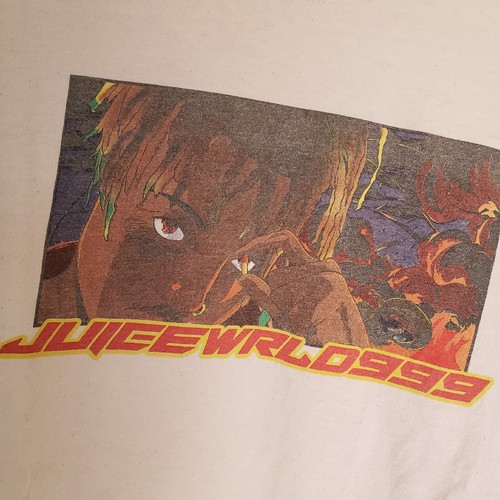 Juice WRLD World Domination Tour Mens Medium Anime T-Shirt 999 Official Gildan - Picture 4 of 11