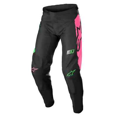 Alpinestars 2022 Youth Racer Compass Pant Black Green Pink New