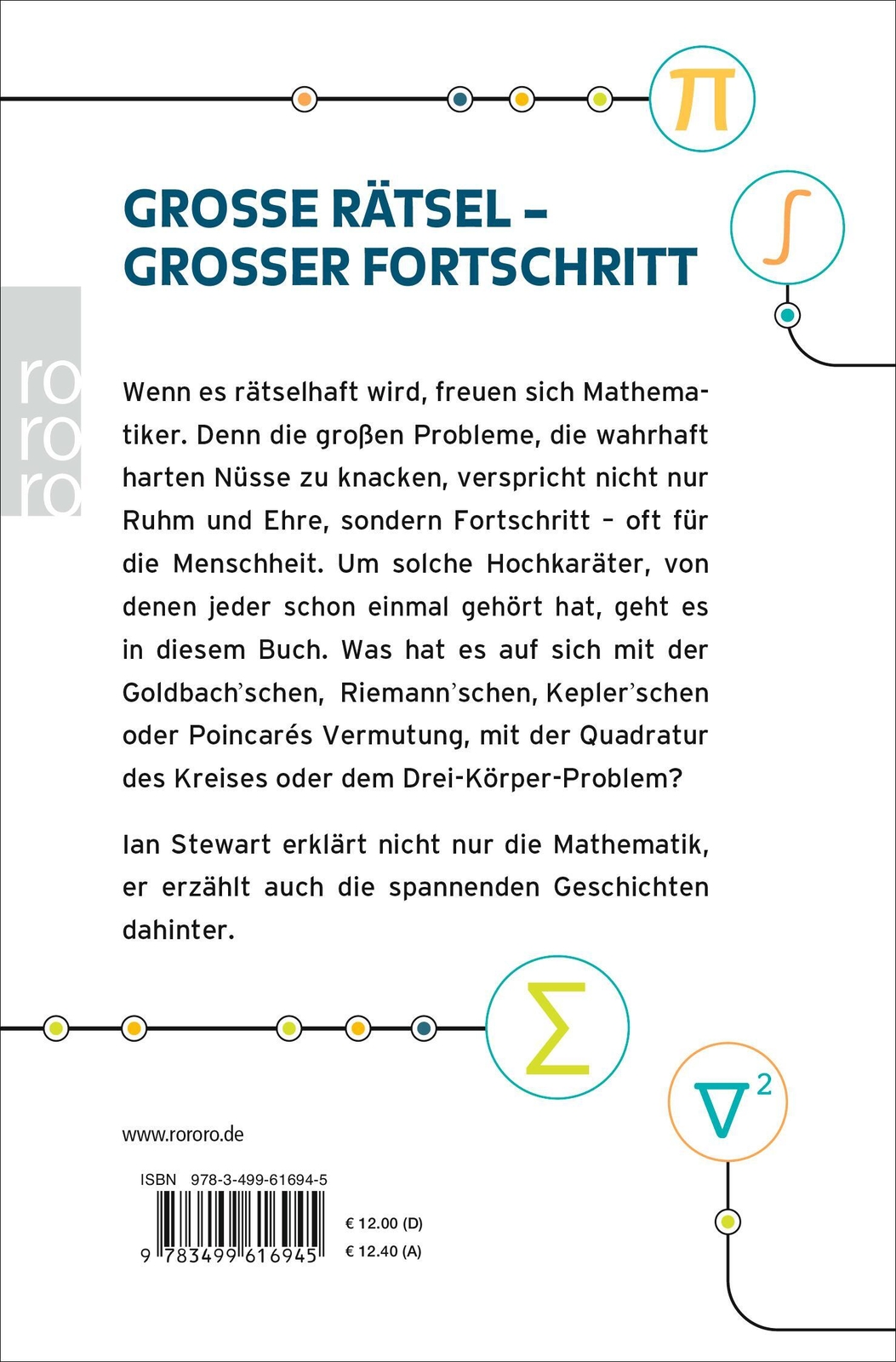 Thumbnail - Die Letzten Rätsel Der Mathematik | Ian Stewart | Taschenbuch | 522 S.