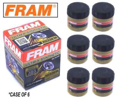 6-PACK - FRAM Ultra Synthetic Oil Filter - Top of the Line - FRAM's Best XG3387A