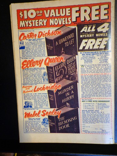 CRIME DETECTIVE COMICS V2 #4 1950 HILLMAN PUBLICATIONS GOLDEN AGE NICE MID-GRADE - Picture 2 of 4