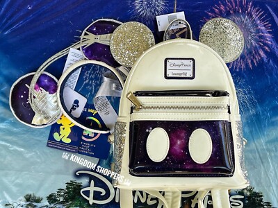 AS IS Disney Parks Loungefly Mickey Mouse Space Mountain  display picture 2