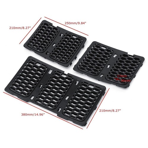 7Pcs Front Grille Inserts Mesh Grill Honeycomb For 2014-2016 Jeep Grand Cherokee - Picture 6 of 11
