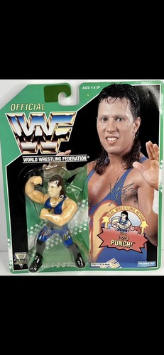 Rare WWF Hasbro 123 Kid Green Card Series 11 Figur...