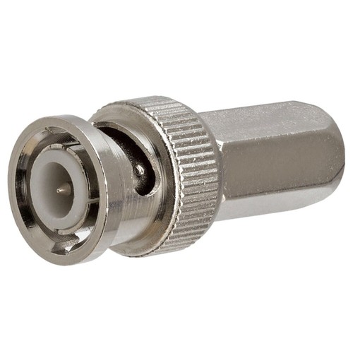 BNC Male Connector Twist On For RG59 Coax Coaxial Cable Adapter CCTV Camera Gold - Picture 1 of 2