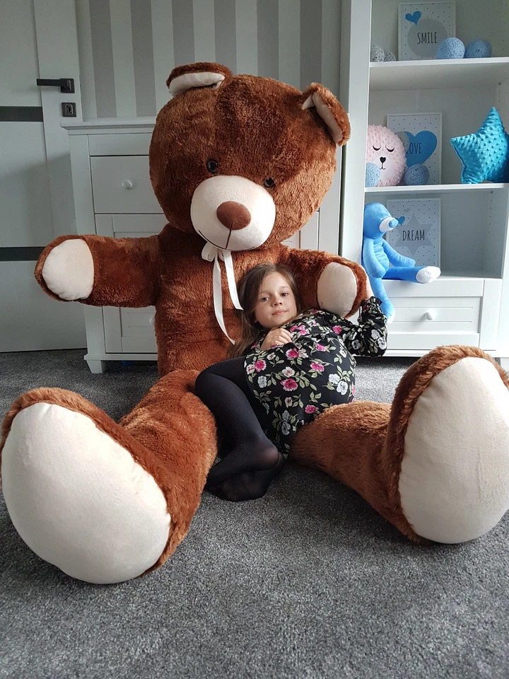 XXL Teddybär Plüsch Kuschel Stoff Plüsch Riesen Teddy Bär Groß 205cm