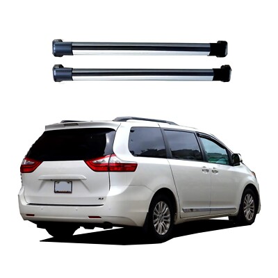 Roof Rack Cross Bars Fit 2010-2020 Sienna XL30 Raised Side