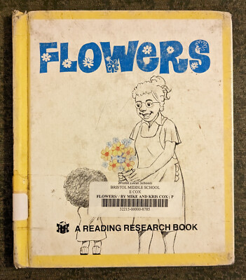 Flowers : 10 Words by Mike and Kris Cox - rare hardcover book - 1979
