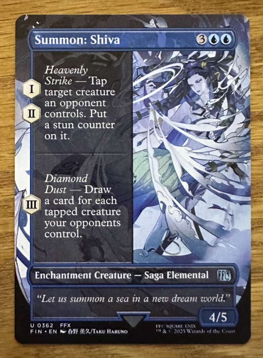 MTG Final Fantasy, Summon: Shiva - Borderless | eBay