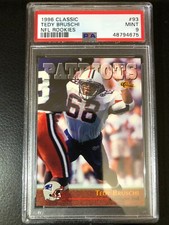 🔥 1996 CLASSIC TEDDY BRUSCHI PATRIOTS ROOKIE RC PSA 9 MINT