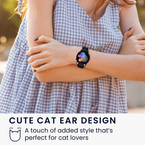 Custodia Smartwatch Orecchie Gatto per Huawei Watch GT3 42mm - Foto 6 di 7