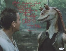 Ahmed Best "Star Wars" AUTOGRAPH Signed 'Jar Jar Binks' 11x14 Photo G ACOA