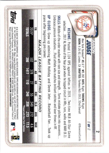 JUDGE & MATTINGLY and other YANKEES - pick your card - PARALLELS/ROOKIES - Picture 56 of 249